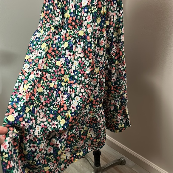 TOMMY Hilfiger Floral Sleeveless Front Button Shirt Midi A-line dress size 2 - Picture 10 of 17